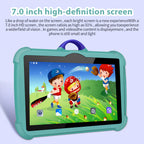 [New Arrivals] Kids Tablet 7 inch Android 13 Bluetooth WiFi HDScreen with Protective Case Parental Control System Dual Cameras Pre Installed Educational Apps Ideal Learning Tablet for Boys and Girls Pink Blue Best Gift For Ki