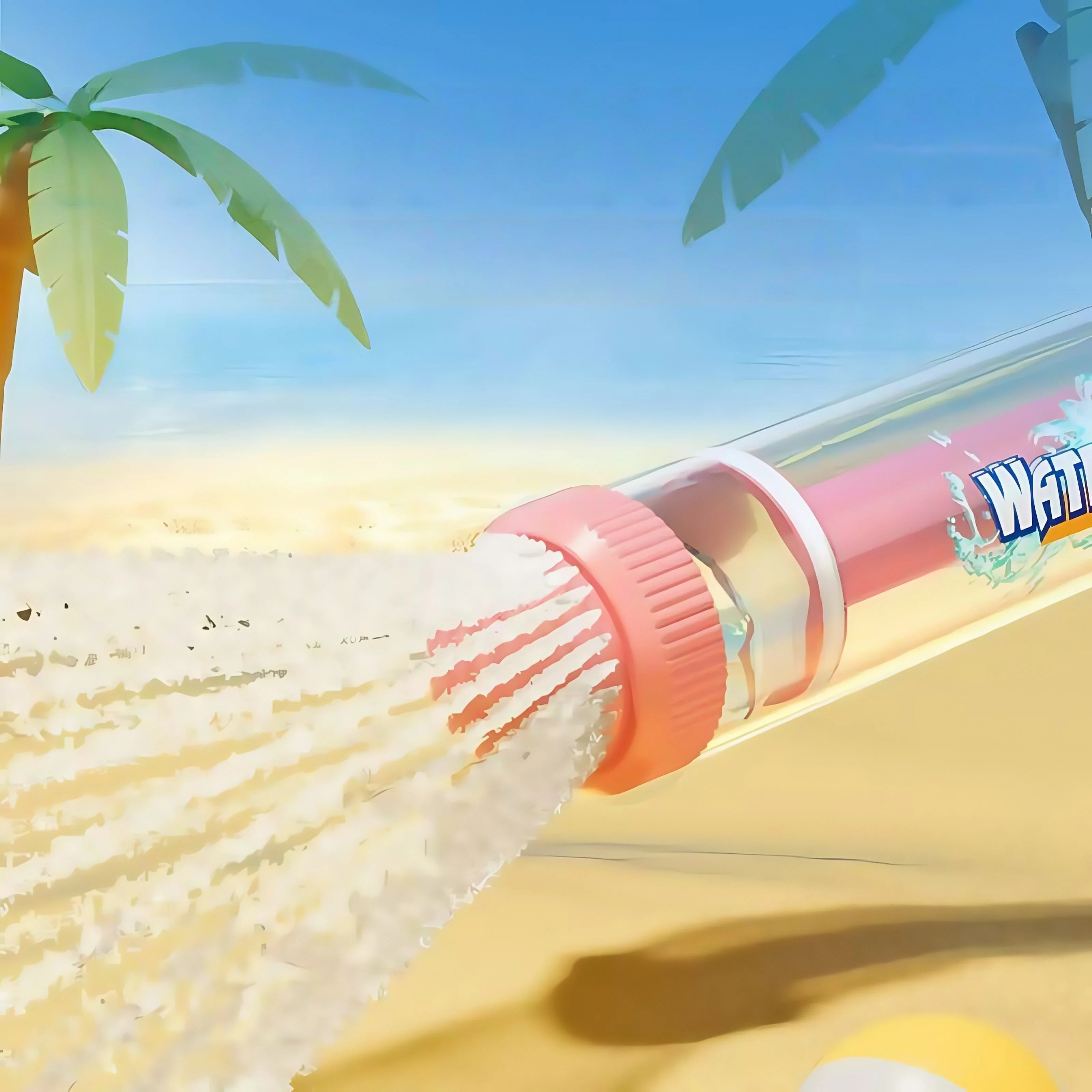 Fireworks Water Gun, Water God Tool Beach Small Water Spray Pulling Fireworks Water Gun Children Drifting Play Gift Toy