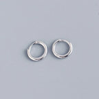 6-15mm Stainless Steel Earring Minimalist Classic Round Gold Color Earring for Women Men Tiny Huggie Hoop Rock  Jewelry Gift