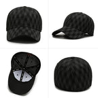Outdoor Leisure Adjustable Baseball Cap Casual Sun Hat Plaid Sunscreen Duck Tongue Cap Fashion Rebound Cap