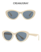 Retro Concave Cat Eye Sunglasses Women Fashion Brand Designer New Sun Glasses Cateye Eyeglasses Shadow for Female
