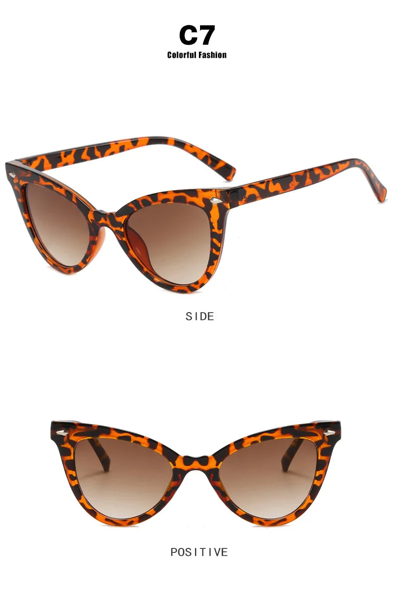 Fashion Cat Eye Sunglasses Women Men 2023 Vintage Luxury Brand Designer Cateye Eyewear Sun Glasses Frame Ladies Shades UV400