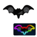 1/2pcs Cool Bat Solar Powered Car Neon Light Wireless Led Ambient Light Suction Cup USB Rechargeable Atmosphere Breathing Lamp
