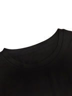 Men's summer 100% pure cotton fashionable casual loose rose pattern printed round neck short sleeved T-shirt top