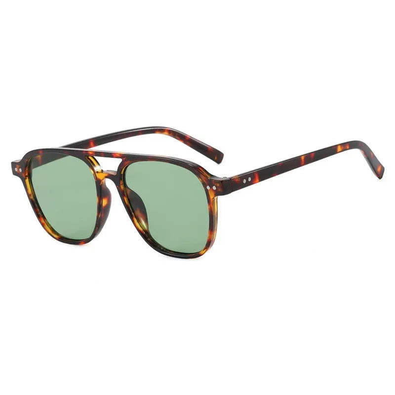 Vintage Big Square Sunglasses Women Men Brand Designer Unisex Sun Glasses Black Frame Shades Male Female Eyewear UV400
