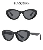 Retro Concave Cat Eye Sunglasses Women Fashion Brand Designer New Sun Glasses Cateye Eyeglasses Shadow for Female