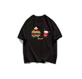 2026 Summer Comic Form Crayon Shin-chan Image 100% Cotton Printed Oversize Casual T-shirt Adult Children Parent-child Top y2k.