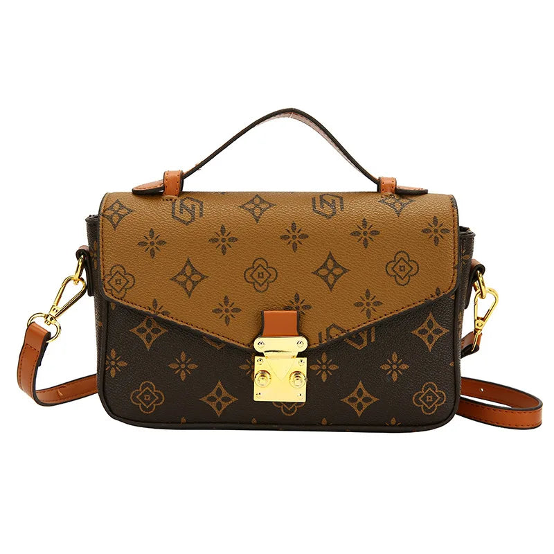 2024 New Luxury Fashion Printed Women's One Shoulder Handheld Bag Hot Sale Small Square Bag Versatile High Quality Crossbody Bag