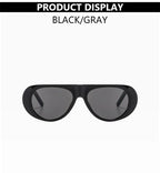 Retro Large Sunglasses for Women Fashionable Wide Legs New Large Frame Sunglasses Gradient Color Personalized Glasses Goggles