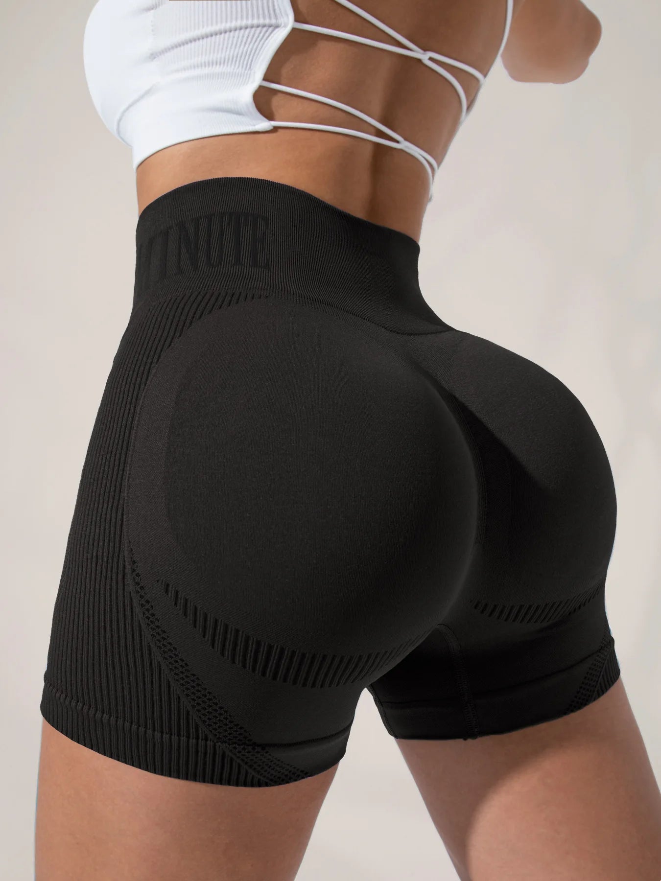 High Waist Yoga Pants Sand Washed Fitness Running Shorts Women's Tight Fitting Exercise Clothing Summer Autumn Spring