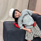 2026 Summer New Children Short Sleeve T Shirts Cotton Boys Letter Print Casual Tee Baby Girls O-neck Loose Tops Kids Clothes
