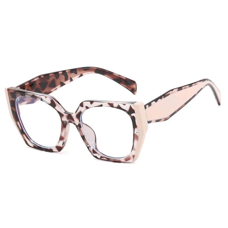 Fashion Luxury Brand Oversized Square Glasses Frame For Women Retro Colorful Cat Eye Sun Glasses Hot Quality Shades Eyeglass