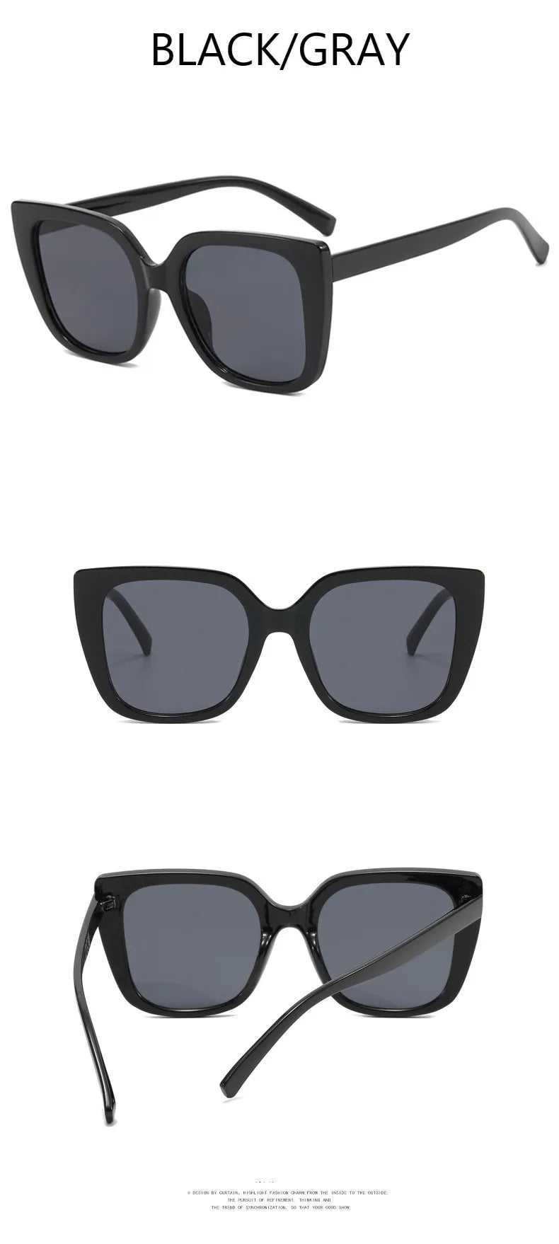 New Fashion Square Sunglasses Designer Luxury Women 2023 Cat Eye Sun Glasses Female Classic Retro Trendy Gradient Eyewear Shades