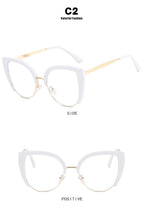 Quality Cat Eye Half Frame Oversized Frame Glasses Anti-blue Light 2023 New Glasses Frame Ins Retro Trend Fashion Glasses 2023