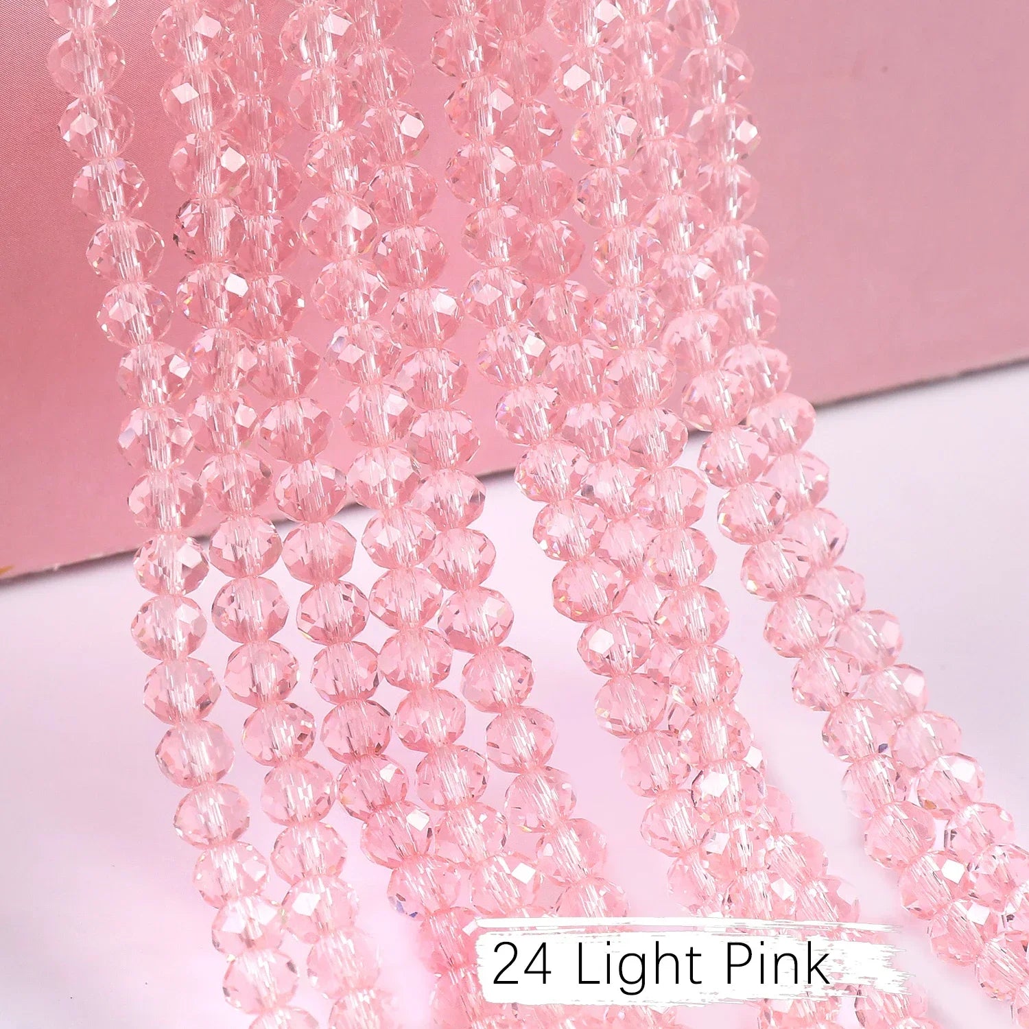 2mm 4mm 6mm 8mm Rondelle Austria Crystal Beads Faceted Glass Beads Loose Spacer Beads for DIY Bracelet Garment Making