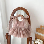2026 Summer Baby Clothes Infant Girls Party Dress Lace Bodysuits & One-pieces 100-day Photo Dress Baby Photograph Clothing