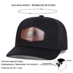 Unisex DEEP IN THE WOODS Leather Label Baseball Net Caps Spring and Summer Outdoor Adjustable Casual Hats Sunscreen Hat