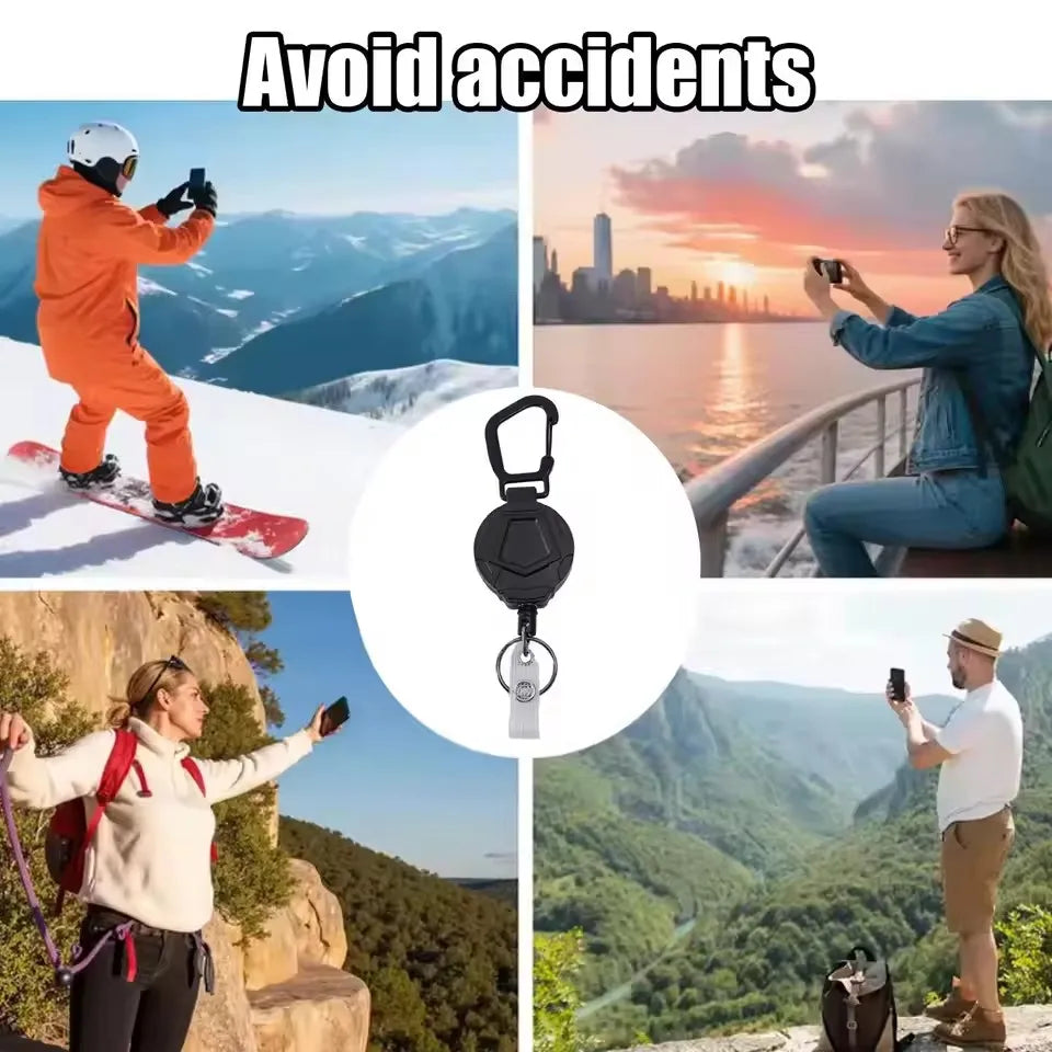 Retractable Lanyard Anti-Theft Phone Holder Travel Cellphone Lanyard Strap Smartphone Safety Tether With Belt Clip