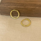 6-15mm Stainless Steel Earring Minimalist Classic Round Gold Color Earring for Women Men Tiny Huggie Hoop Rock  Jewelry Gift