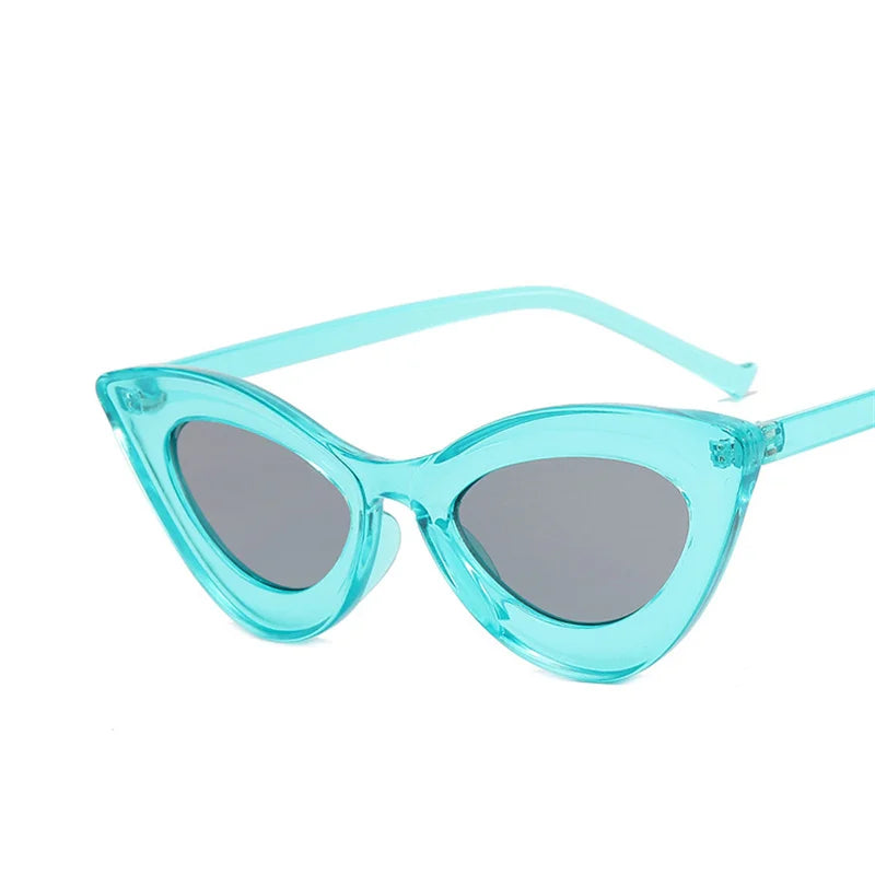 Small Frame Sunglasses Men Women Vintage Cat Eye Sun Glasses Brand Designer Concave Black Cateye Eyewear Shades UV400