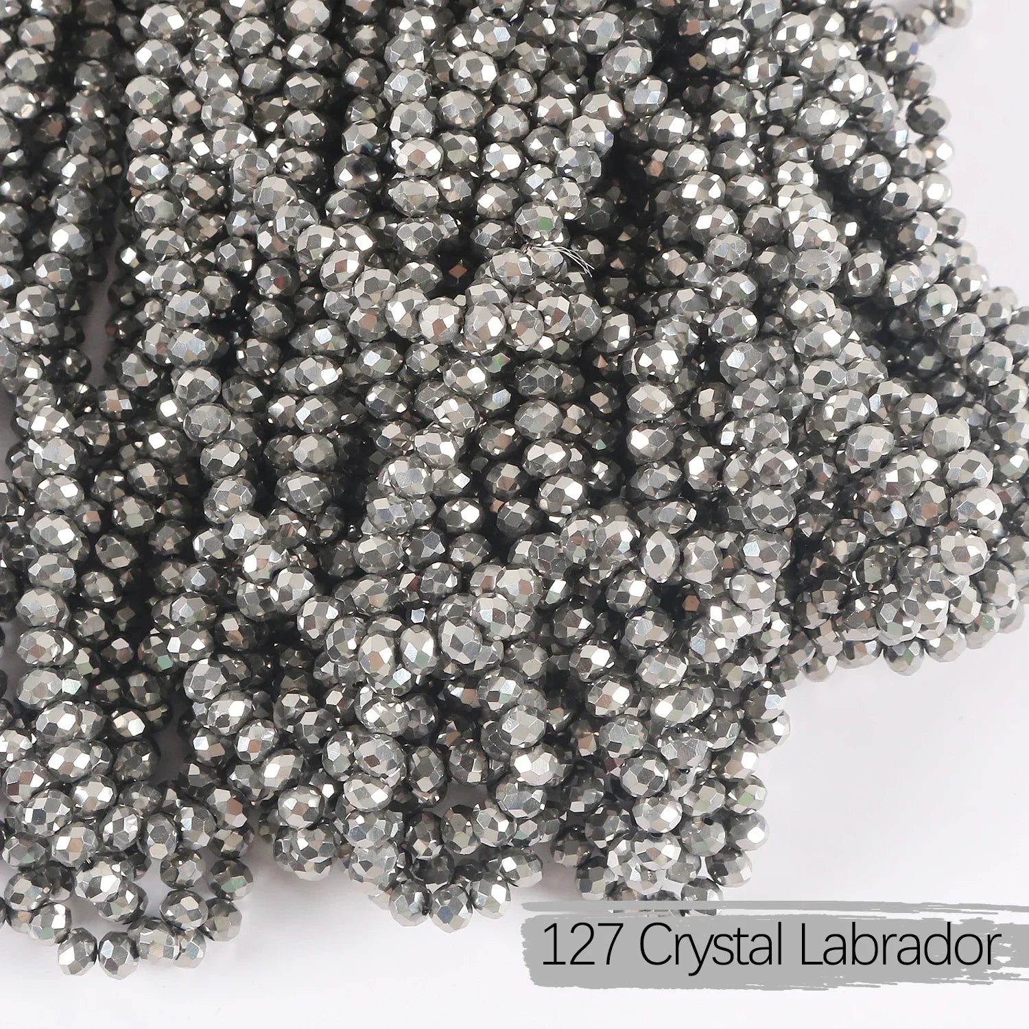 2mm 4mm 6mm 8mm Rondelle Austria Crystal Beads Faceted Glass Beads Loose Spacer Beads for DIY Bracelet Garment Making