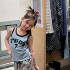 2026 Summer New Children Sleeveless T Shirts Cotton Toddler Girls Casual Vest Baby Thin Letter Print T Shirts Kids Clothes