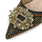 2026 Elegant Nigerian Women's Party Shoes with Medium Heel & Matching Handbag – Pointed Toe Fashion Footwear for Special