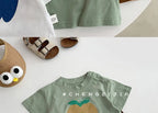 2026 Summer New Children Short Sleeve T Shirts Boys Casual Loose Tops Cotton Baby Girls Cute Cartoon Print Tee Kids Clothes