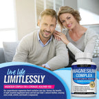 Magnesium Complex 1000MG Supplement - Magnesium Glycinate, Citrate & Malate - Sleep Support, Stress Relief, Muscles & Relaxation
