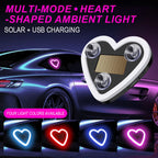 Car LED Love Atmosphere Window Light Decoration Lights Glowing Solar Lights USB Wiring Car Modification Neon Car Decoration