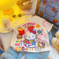 2026 Hot Sanrio Summer Baby Girls Clothes Kid Children Cute Hello Kitty Printed T-shirts Cartoon Short Sleeve Top Outfits