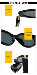 Small Frame Y2k Sunglasses Women Brand Designer Vintage Punk Sun Glasses Female Personality Fashion Shades Oculos De Sol