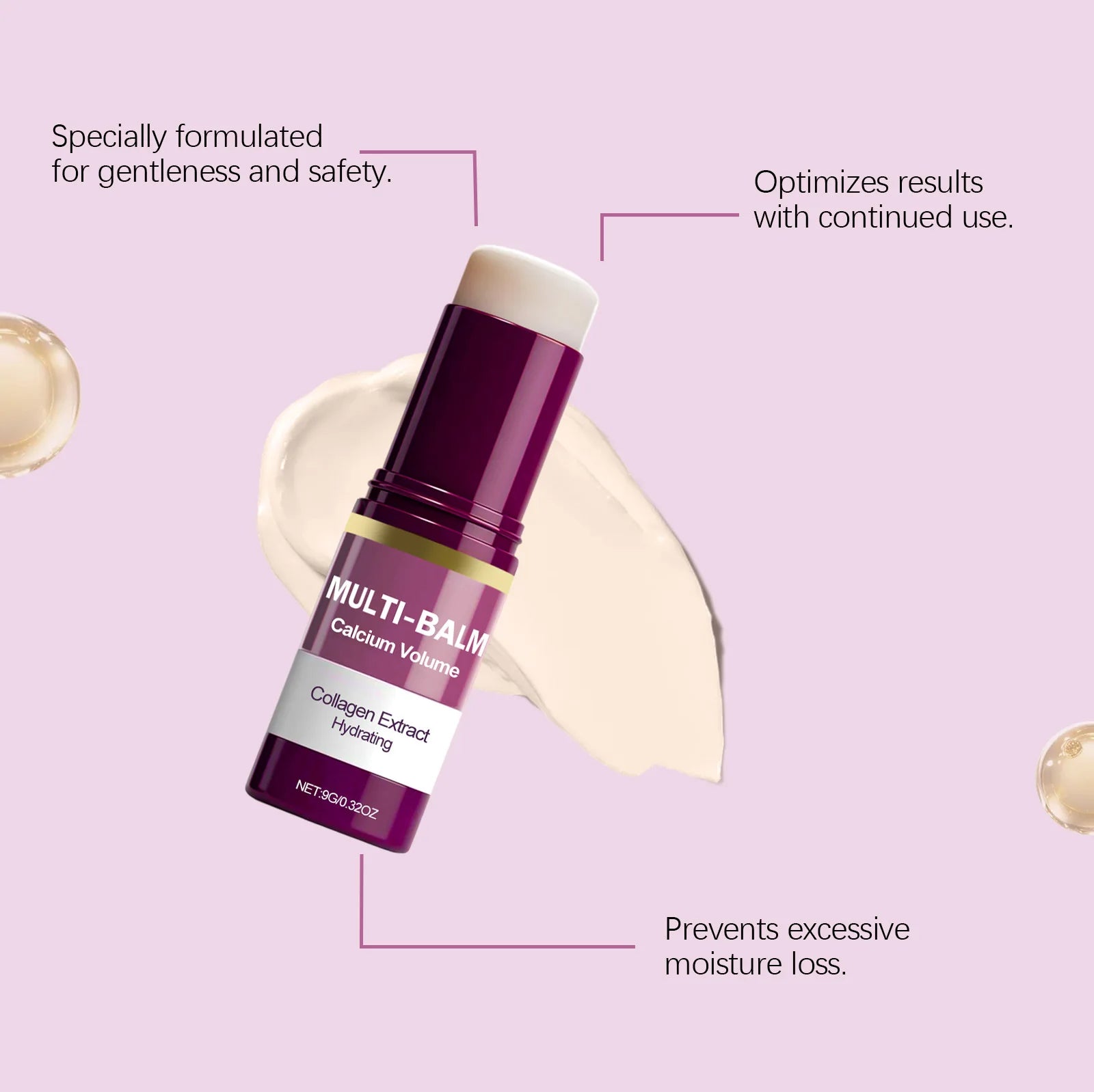 Multi Effect Calcium Multi Balm Stick Hydrating Reduce Wrinkles Face Eye Neck Care Collagen Skin Care Calcium Volume Multi Balm