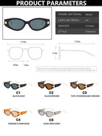 Small Frame Y2k Sunglasses Women Brand Designer Vintage Punk Sun Glasses Female Personality Fashion Shades Oculos De Sol