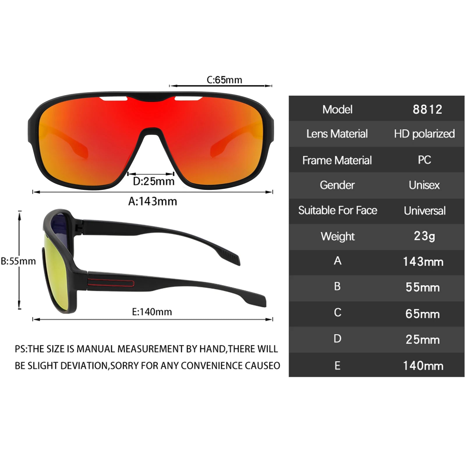 Sunglasses The new all-in-one Polarized Sun glasses With Sun Protection  For Man or Women  TR90  UV400