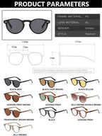 Vintage Punk Round Vintage Sunglasses Women Retro Luxury Designer Sun Glasses for Female Oculos De Sol Shades UV400