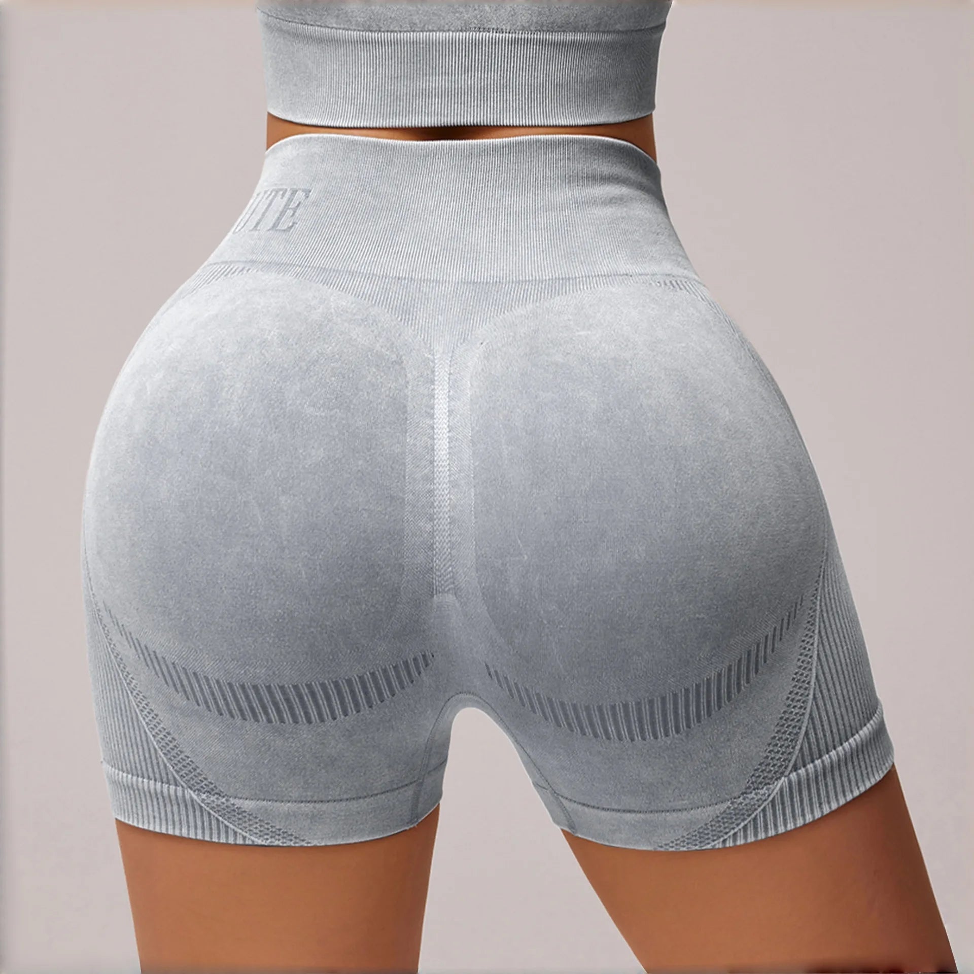High Waist Yoga Pants Sand Washed Fitness Running Shorts Women's Tight Fitting Exercise Clothing Summer Autumn Spring