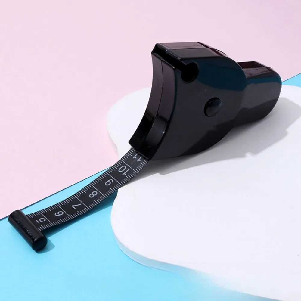 1Pc Portable Fitness Telescopic Health Tape Measure With Handle Torch Y-shaped Tape Measure Waist Circumference Tape Measure