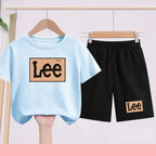 Children's Sets - Daily Wear Boys' and Girls' Sports T-shirts, Casual Short-sleeved Shorts, Two-piece Sets. Cute Gift Clothing