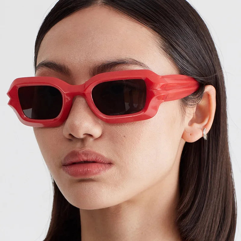 Punk Square Sunglasses 2022 New Ripple Funny Sunglasses Bump Cyberpunk Sunglasses Trendy Hip Hop Glasses UV400