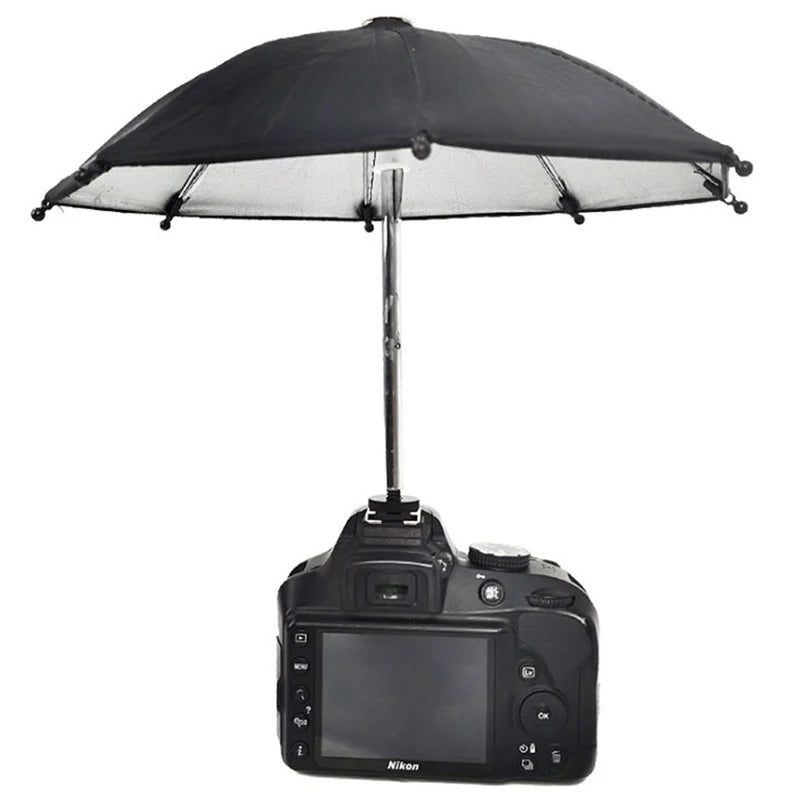 1PC Portable Black Dslr Camera Umbrella Sunshade Rainy Holder For General Camera Photographic Umbrella