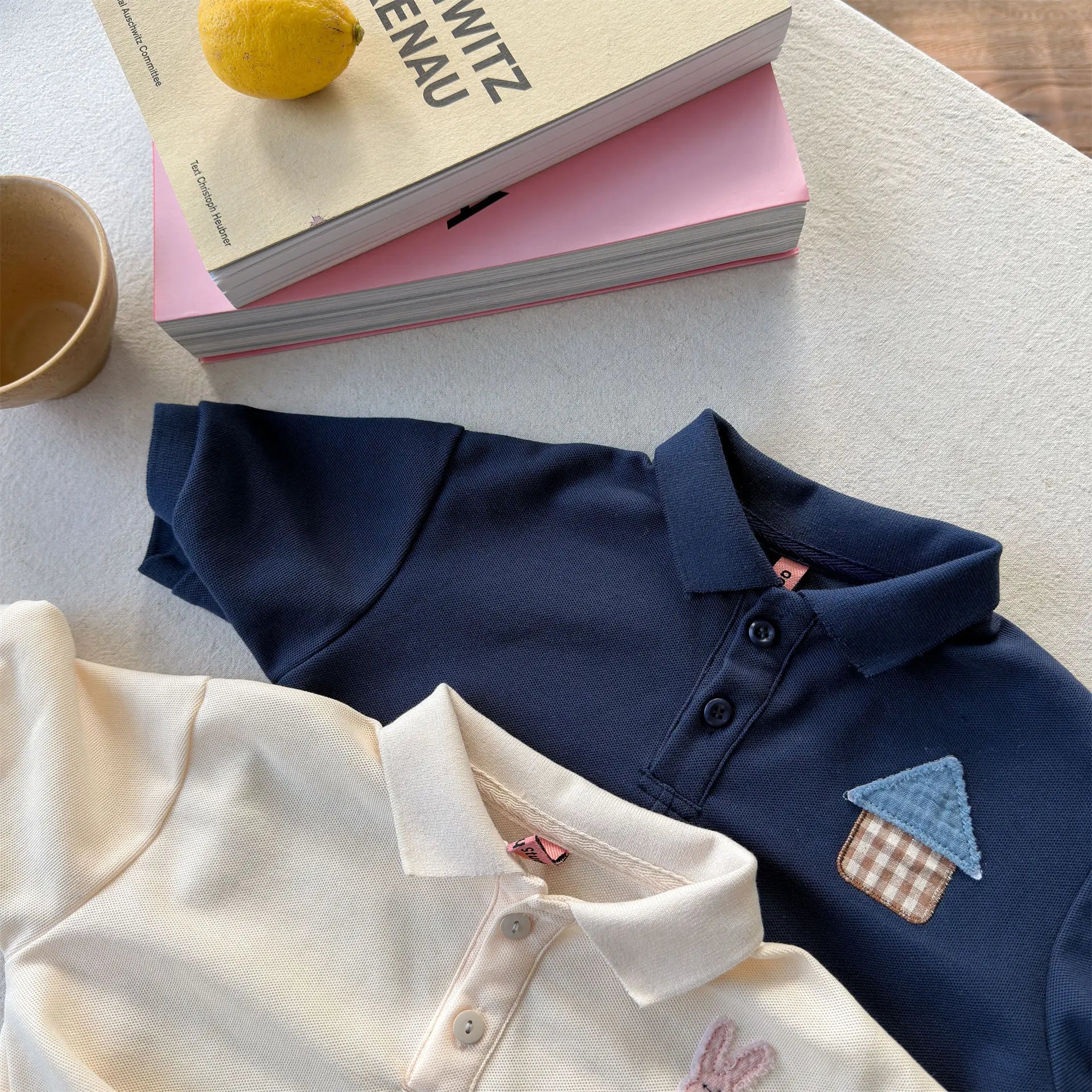 2026 Summer New Children Short Sleeve T Shirts Cotton Boys Casual Polo Shirts Girls Cute Cartoon Lapel Tops Kids Clothes