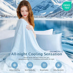 Cooling Blanket for Summer Duvet Cooling Blankets for Hot Sleeper Skin-friendly Comforter Soft Breathable Cool Quilt Durable