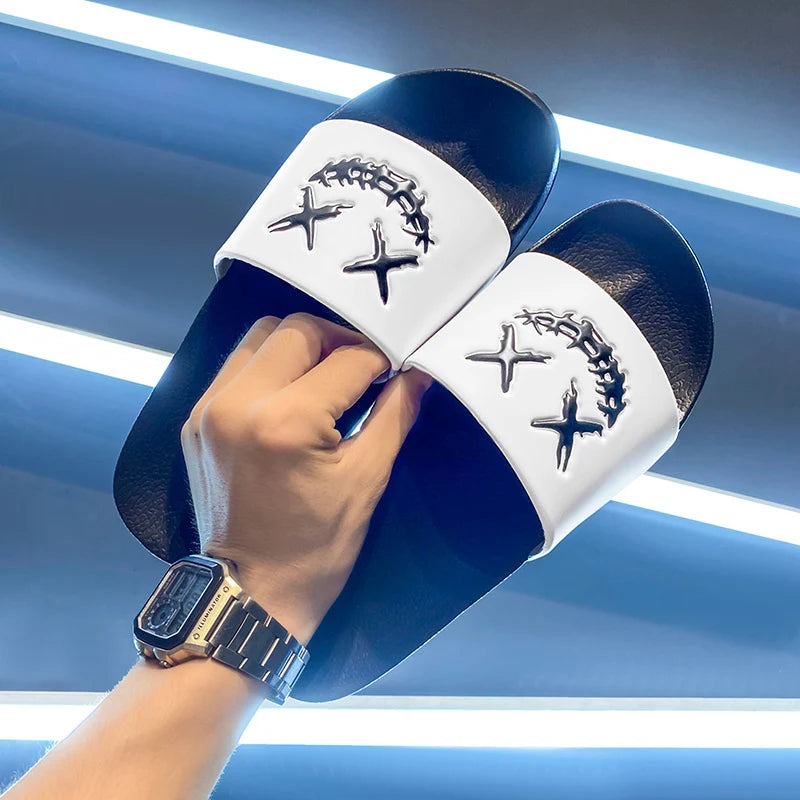 Shoes Summer Men's Slippers Shoes Man Soft Slides Non-slip Casual Indoor Outdoor EVA Sandals Beach Garden Fashion For youngster