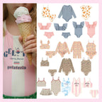 2026 New KS Baby Girls Swimwear One Piece Summer Kids Beach Wear Girls Swimsuit Monokini Children Ruffle Princess Bikinis Sets