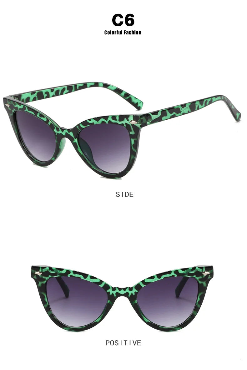 Fashion Cat Eye Sunglasses Women Men 2023 Vintage Luxury Brand Designer Cateye Eyewear Sun Glasses Frame Ladies Shades UV400