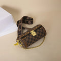 Women's Wide Shoulder Strap Bag Fashion Designers Retro Personality Shoulder Cylinder Crossbody Sling Bags Handbags For Women