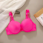 New Arrival Women Push Up Bra Lace Underwear Sexy Lingerie Demi Padded Shelf Bra Sleepwear Pajamas Plus Size