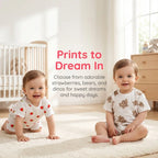 Baby Sleepwear 0-3Y Infant Pajama Set Cotton Strawberry Print Skin Friendly Baby Clothes Short Sleeve Toddler Loungewear