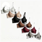 Women's Leopard Print High-Impact Sports Bra Top for Outdoor Running Gym Workout Fitness Active Wear Shock Absorption